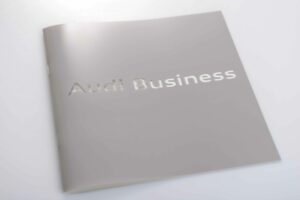 Audi Business Broschüre mit Folie